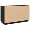 vidaXL Credenza Rovere Nero 102 x 35 x 60 cm Legno multistrato