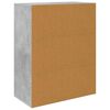 vidaXL Credenza Grigio Cemento 60x30x75 cm in Legno Multistrato