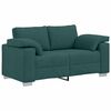 vidaXL Set di divani 2 pcs Verde Scuro 219 x 77 x 82 cm Tessuto