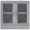 vidaXL Mobile Vetrina Grigio Sonoma 82,5x30,5x80 cm Legno Multistrato