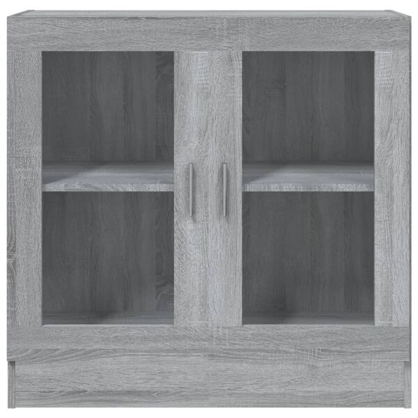vidaXL Mobile Vetrina Grigio Sonoma 82,5x30,5x80 cm Legno Multistrato