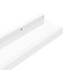 vidaXL Mensole da Parete 2 pz Bianco Lucido 40x9x3 cm