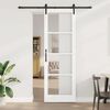 vidaXL Porta scorrevole ORKDAL Bianco e Nero 78 x 232 cm