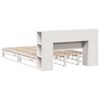 vidaXL Letto Libreria senza Materasso Bianco 160x200 cm Legno Massello