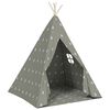 vidaXL Tenda Tipi Bambini con Borsa Grigio Poliestere 115x115x160cm