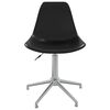 vidaXL Sedia da Ufficio Girevole Nera in PP