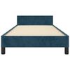 vidaXL Giroletto senza Materasso Blu Scuro 100x200 cm in Velluto