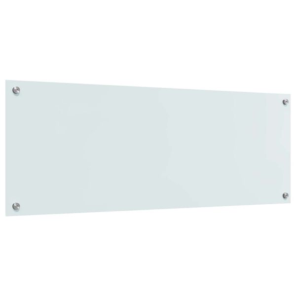 vidaXL Rivestimento da Cucina Bianco 110 x 40 x 0,6 cm vetro temperato