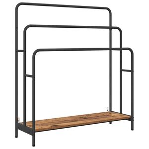 vidaXL Appendiabiti con lo scaffale Legno vecchio 90 x 30 x 100,5 cm