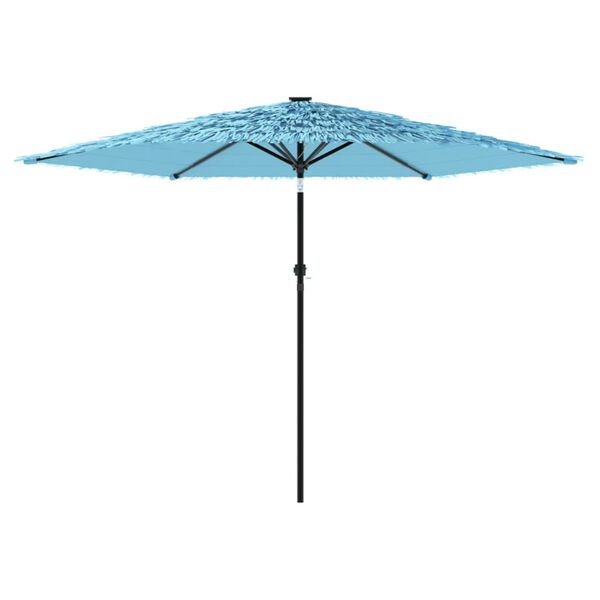 vidaXL Ombrellone Giardino con Palo in Acciaio Blu 288x288x225 cm