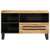 vidaXL Mobile Porta TV 80x34x46 cm in Legno Massello di Mango Grezzo
