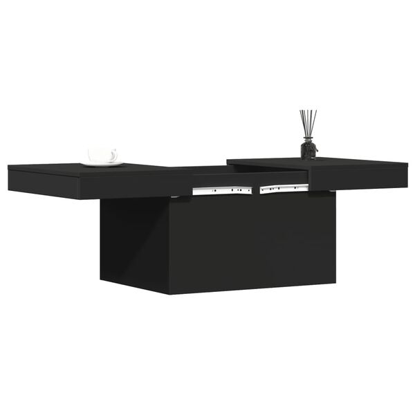 vidaXL Tavolino da Salotto Nero 100x55x40 cm in Legno Multistrato
