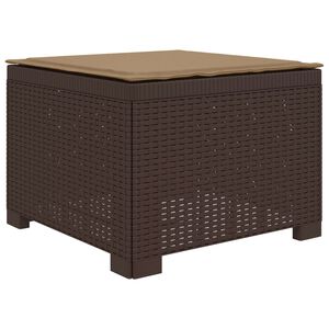 vidaXL Divano da Giardino a 1 Posto con Cuscino Aspetto Rattan PP