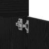 vidaXL Set di Mobili da Bagno 4 pcs Rovere Nero 90 x 38,5 x 50 cm
