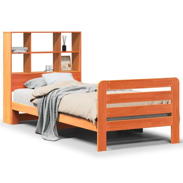 vidaXL Letto senza Materasso Marrone Cera 90x190 cm in Legno di Pino