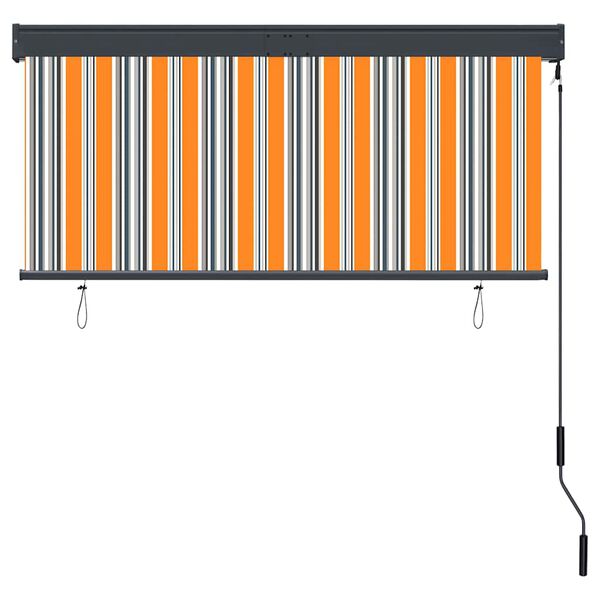 vidaXL Tenda a Rullo per Esterni 140x250 cm Giallo e Blu