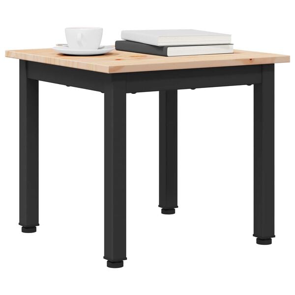 vidaXL Tavolino da salotto Bianco 60 x 50 x 36 cm Pino massello