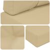 vidaXL Cuscino per divano da esterno 3 pcs Beige Poliestere