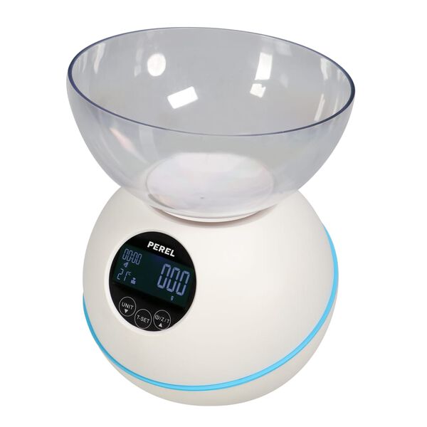 Perel Bilancia da Cucina Digitale 5 kg Bianca