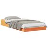 vidaXL Struttura del letto Marrone cerato 90 x 190 cm Pino massello