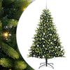 vidaXL Albero di Natale Artificiale a Cerniera con 300 LED Verde