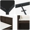 vidaXL Set da Pranzo per Giardino 5 pcs Marrone polyrattan
