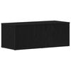 vidaXL Mobile TV 80x34x30 cm Rovere Nero Legno ingegnerizzato
