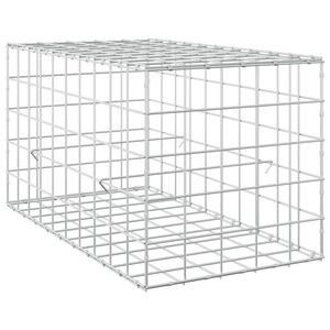 vidaXL Gabione con Filo da 5 mm e Rete da 10x10 cm 50x100x50 cm