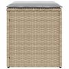 vidaXL Sgabelli Giardino con Cuscini 4pz Beige 40x40x43 cm Polyrattan