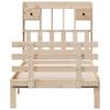 vidaXL Letto Libreria senza Materasso 100x200 cm in Legno di Pino