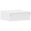 vidaXL Comodini Pensili 2pz Bianchi 40x30x15 cm in Legno Multistrato