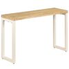 vidaXL Tavolo Consolle 120x35x76 cm Legno Massello di Mango e Acciaio
