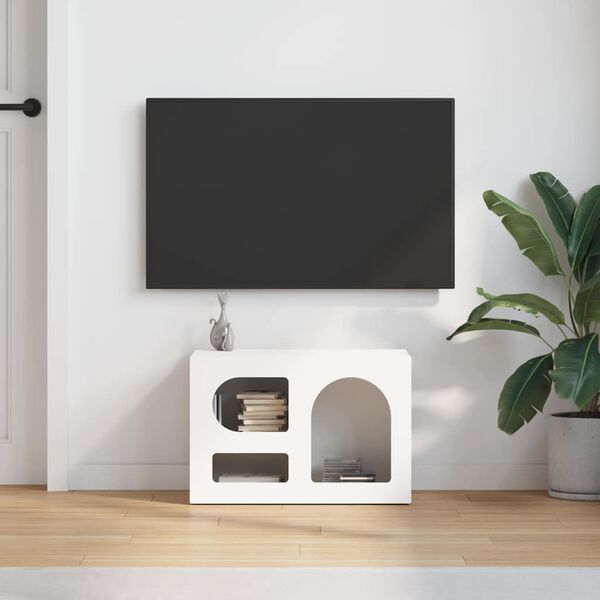 vidaXL Mobile TV Bianco 60 x 35 x 40 cm Legno multistrato