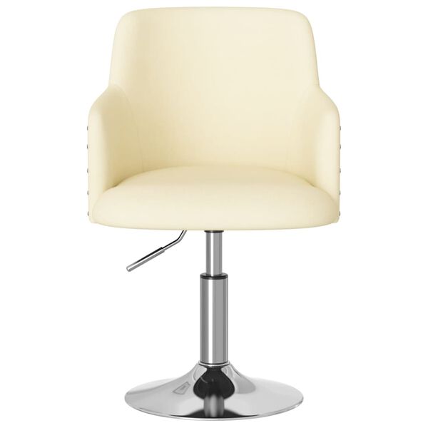 vidaXL Sgabello da Bar Crema in Tessuto