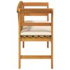 vidaXL Panchina Rosa con cuscino Naturale 114 x 46 x 82,5 cm