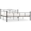 vidaXL Giroletto Nero in Metallo 180x200 cm