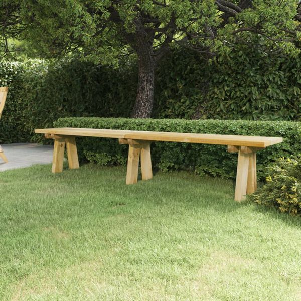 vidaXL Panchina da Giardino 220 cm in Massello di Pino Impregnato