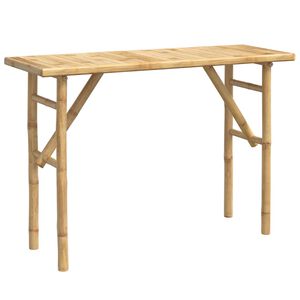 vidaXL Tavolo Consolle 115x39x75 come in Bamb&ugrave;