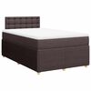 vidaXL Giroletto a Molle con Materasso Marrone Scuro 120x200cm Tessuto