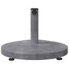 vidaXL Base per ombrellone Aspetto Legno Grigio Scuro 48 x 48 x 32 cm