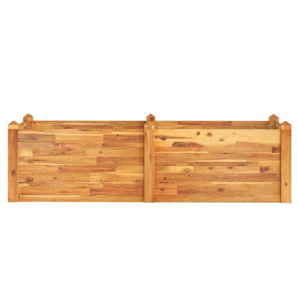 vidaXL Fioriera Rialzata da Giardino 160x60x44cm Legno Massello Acacia