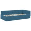 vidaXL Cornice del letto ad angolo Blu 80 cm x 200 cm Velluto
