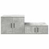 vidaXL Armadio 2 pcs Grigio cemento 108 x 41 x 40 cm Legno multistrato