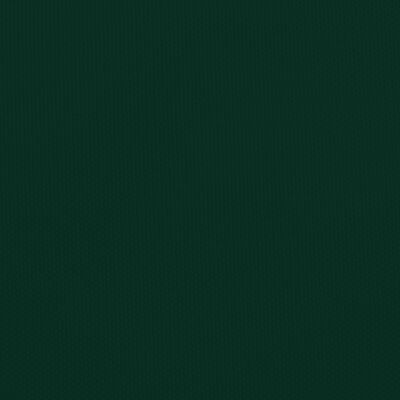 vidaXL Parasole a Vela Oxford Rettangolare 3,5x5 m Verde Scuro