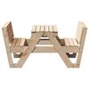 vidaXL Tavolo da Picnic per Bambini 88x122x58cm Legno Massello di Pino