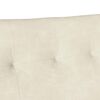vidaXL Panca Chesterfield Crema 112 x 65,5 x 75 cm Velluto