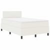 vidaXL Letto a molle Crema e Bianco 203 x 120 x 88 cm