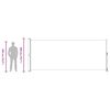 vidaXL Tenda Laterale Retrattile per Patio 200x500 cm Grigia