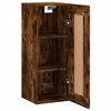 vidaXL Mobile a Parete Rovere Fumo 34,5x34x90 cm in Legno Multistrato