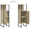 vidaXL Mobile da Bagno Rovere Sonoma 33x33x120,5 cm Legno Multistrato